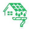 3 roof and gutter icon